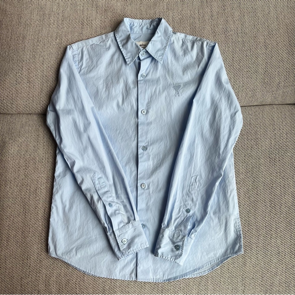 Ami Alexandre Mattiussi light blue button down shirt | size 34